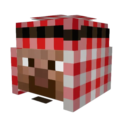 cursedblade1234 Minecraft avatar head, 3D render