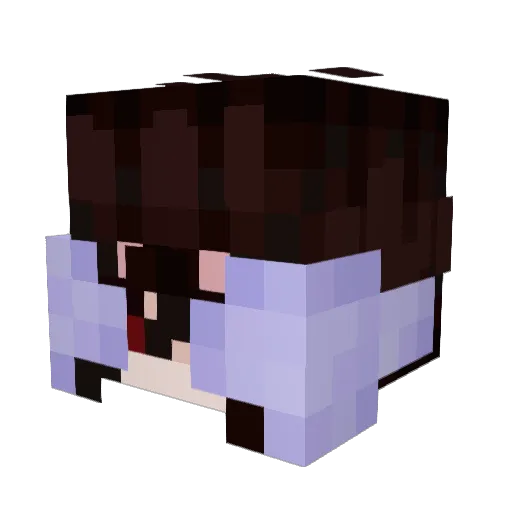 cursedchrisi Minecraft avatar head, 3D render