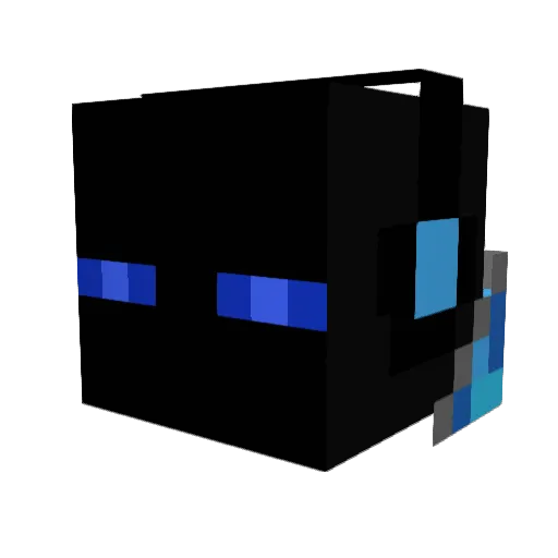 cursedpapi Minecraft avatar head, 3D render