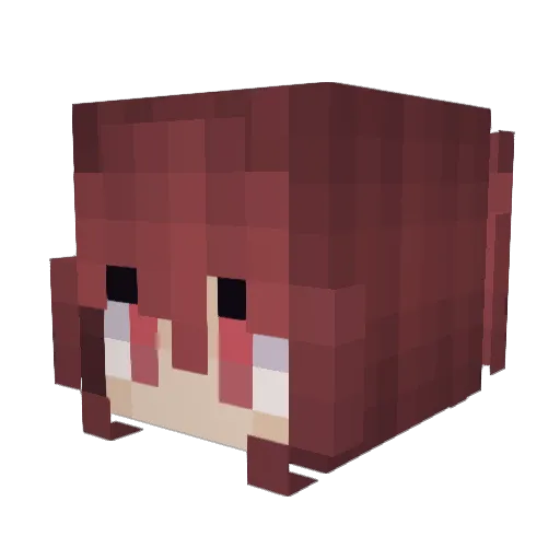cursehit Minecraft avatar head, 3D render