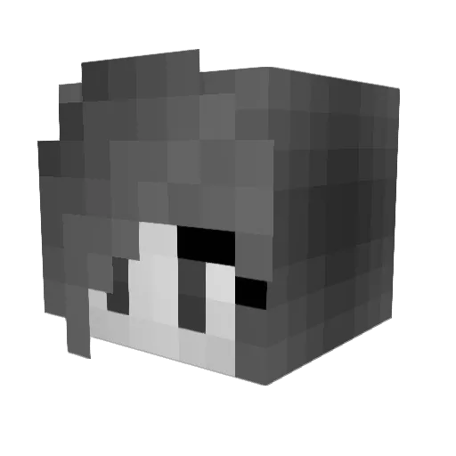 cursezombie Minecraft avatar head, 3D render