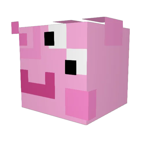curt23 Minecraft avatar head, 3D render