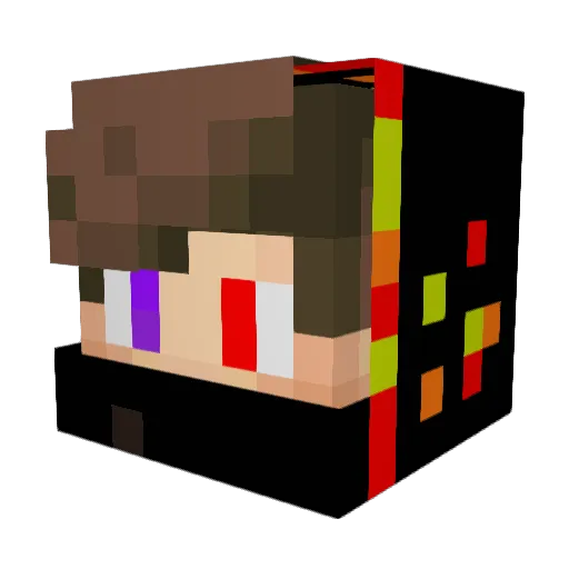 curtiwood Minecraft avatar head, 3D render