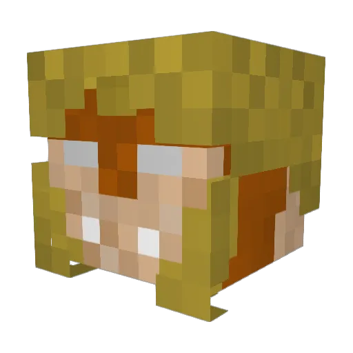 curtzilla Minecraft avatar head, 3D render