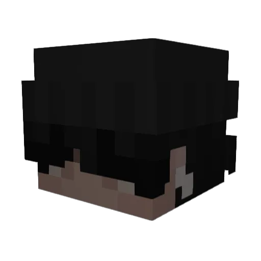 curuu Minecraft avatar head, 3D render