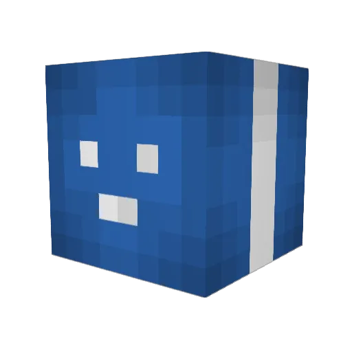cuseeo Minecraft avatar head, 3D render