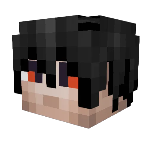 cushur Minecraft avatar head, 3D render