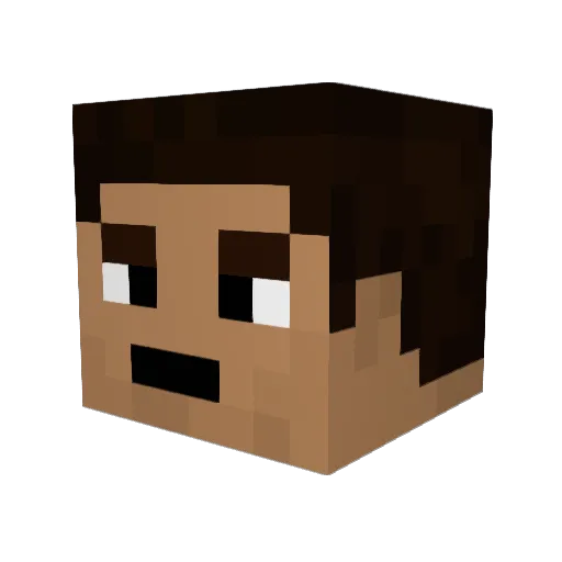 custard6600 Minecraft avatar head, 3D render
