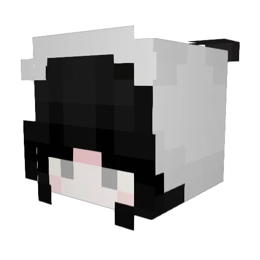 custardbunss Minecraft avatar head, 3D render