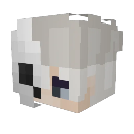 custardmans Minecraft avatar head, 3D render