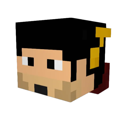 customfaded1 Minecraft avatar head, 3D render