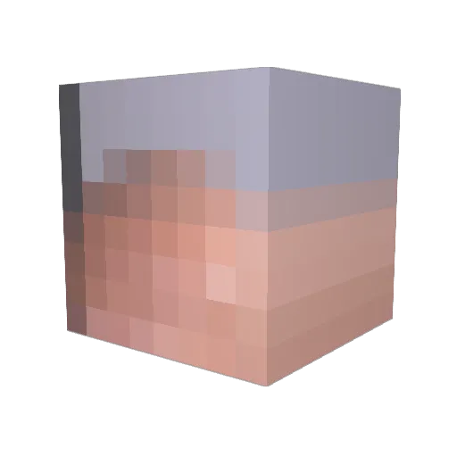 cutajarc Minecraft avatar head, 3D render
