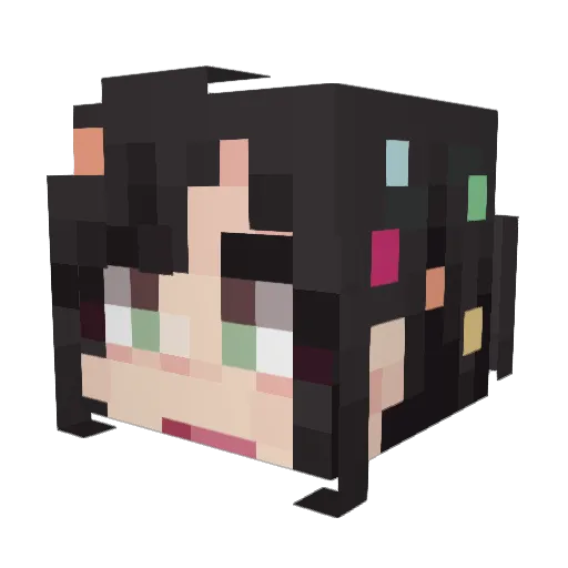 cute0424 Minecraft avatar head, 3D render