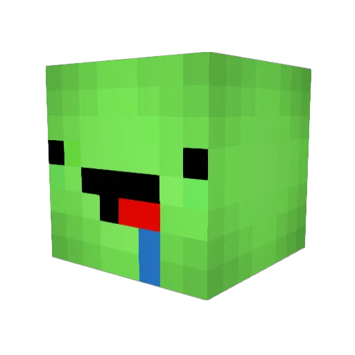 cute0 Minecraft avatar head, 3D render