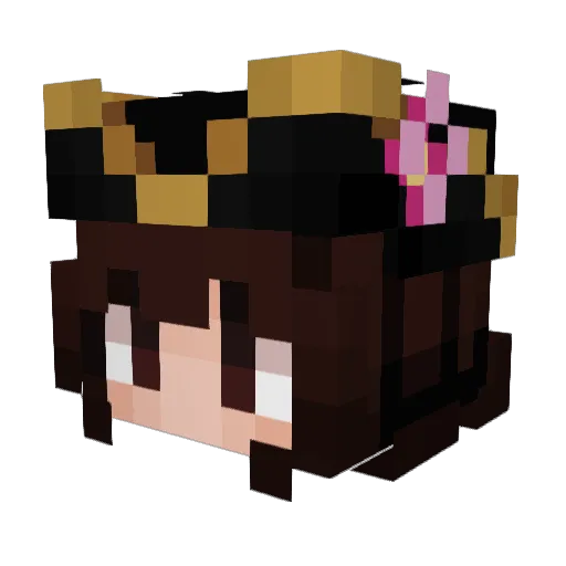 cute__gamer Minecraft avatar head, 3D render