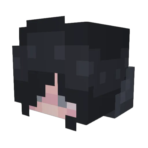 cute_dog_chibi Minecraft avatar head, 3D render