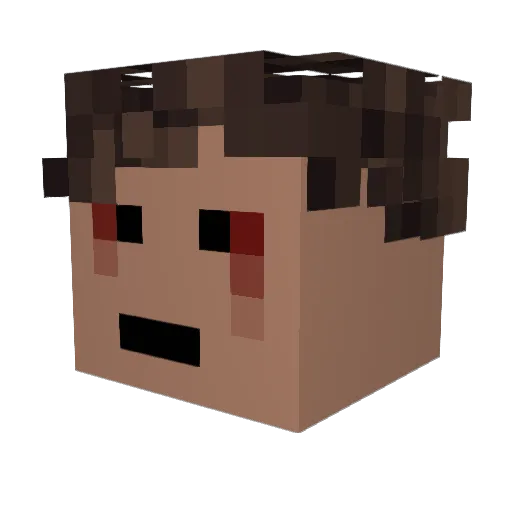 cute_spider Minecraft avatar head, 3D render