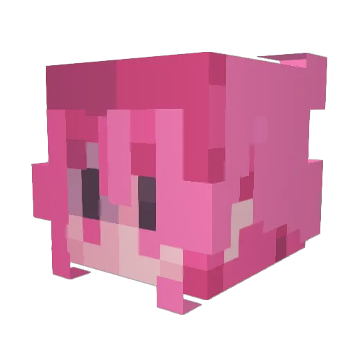 cuteboeing Minecraft avatar head, 3D render