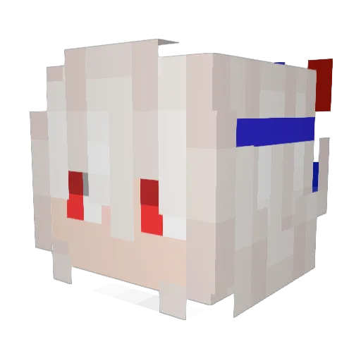 cuteboyop Minecraft avatar head, 3D render