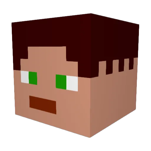 cutebuddy2002 Minecraft avatar head, 3D render