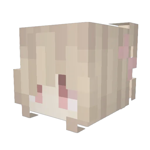 cutecat52 Minecraft avatar head, 3D render