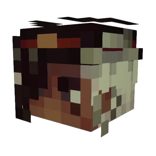 cutecoco16 Minecraft avatar head, 3D render