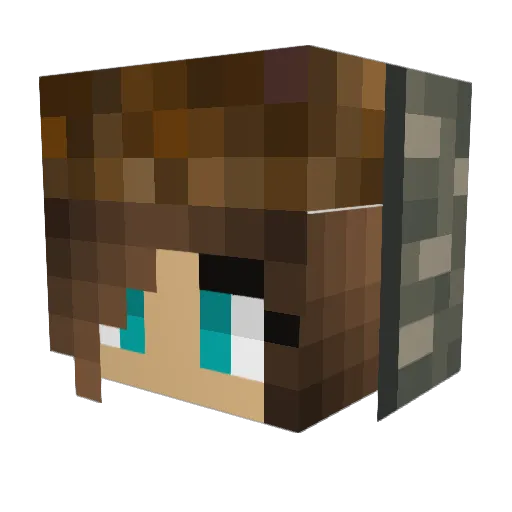 cutedog1503 Minecraft avatar head, 3D render