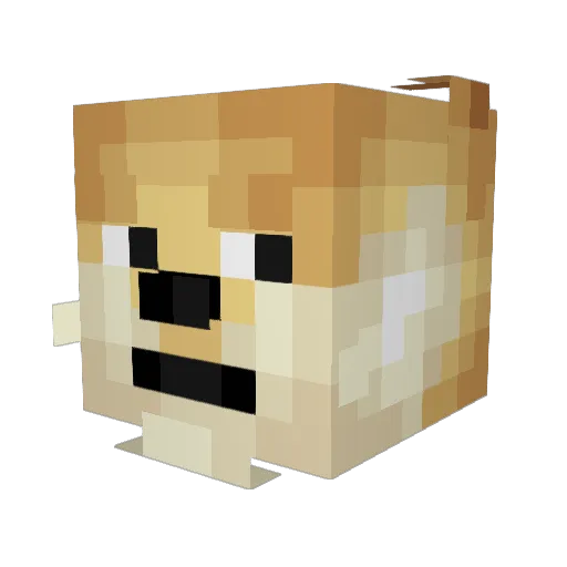 cutedoggo74 Minecraft avatar head, 3D render