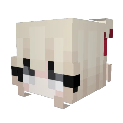 cutegirl251 Minecraft avatar head, 3D render