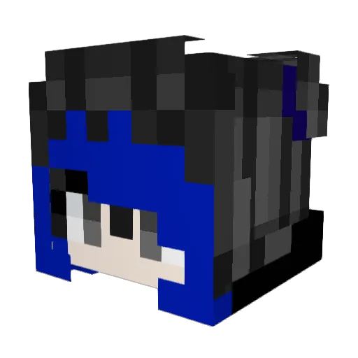 cutehero999 Minecraft avatar head, 3D render