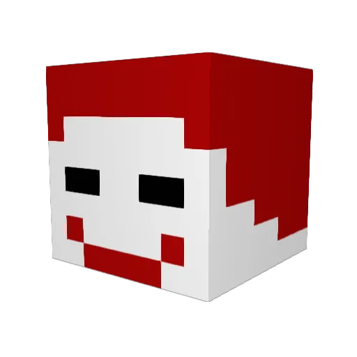 cutejeansx Minecraft avatar head, 3D render