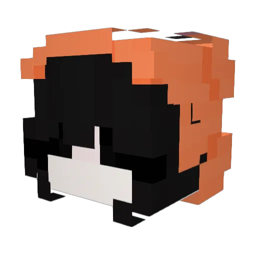 cutekittyslip Minecraft avatar head, 3D render
