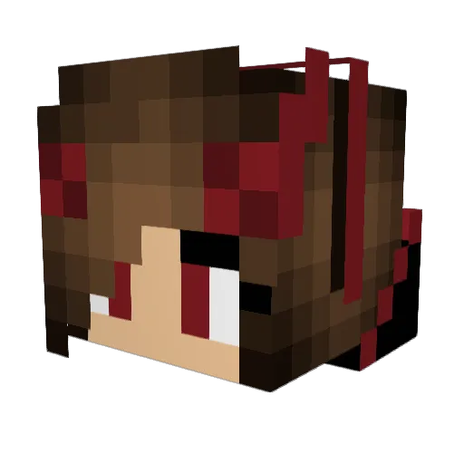 cuteninja2006 Minecraft avatar head, 3D render
