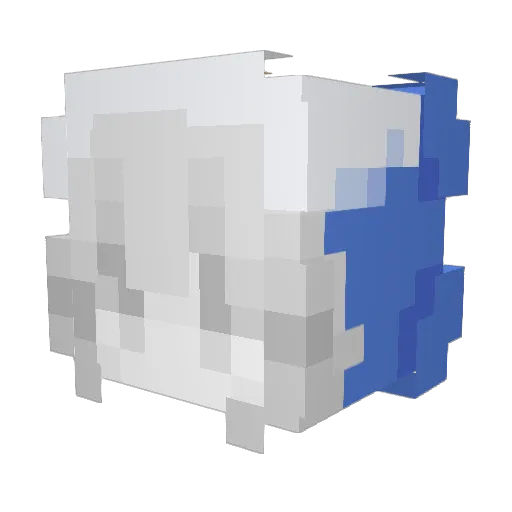 cuteriverotter52 Minecraft avatar head, 3D render