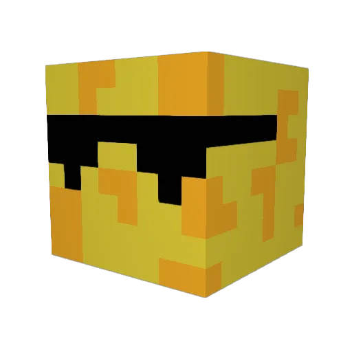 cutewolf_ Minecraft avatar head, 3D render