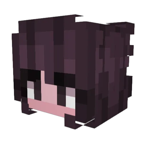 cutie_dog Minecraft avatar head, 3D render
