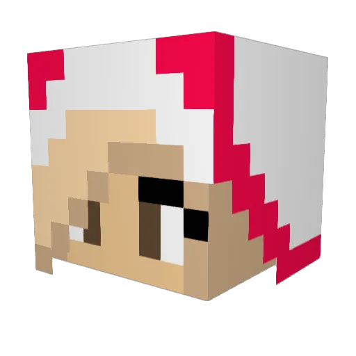 cutie_xoxo Minecraft avatar head, 3D render
