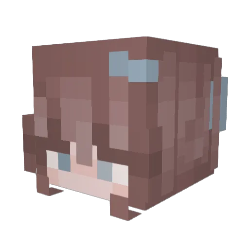 cutiedoll__exe Minecraft avatar head, 3D render