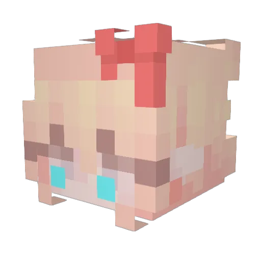 cutiekid123 Minecraft avatar head, 3D render
