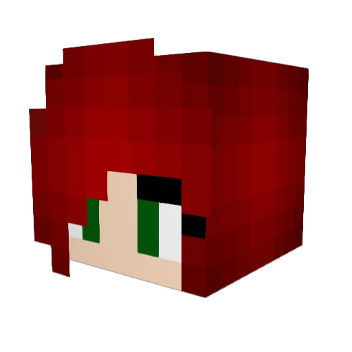 cutiepat00 Minecraft avatar head, 3D render