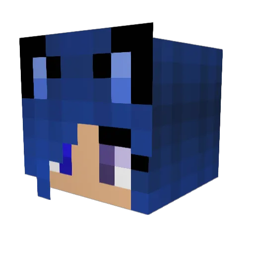 cutiepie0818 Minecraft avatar head, 3D render
