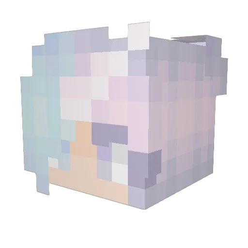 cutierin1 Minecraft avatar head, 3D render