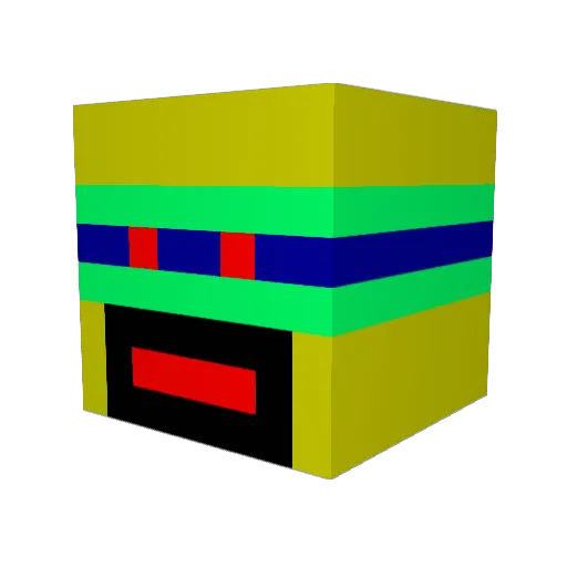 cutkil Minecraft avatar head, 3D render