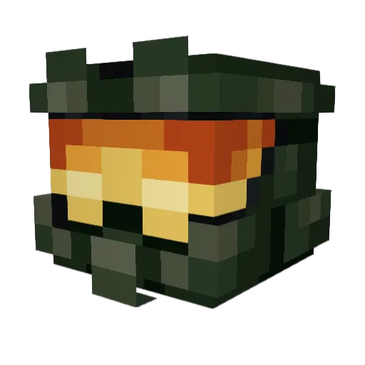 cutoverpilot1 Minecraft avatar head, 3D render