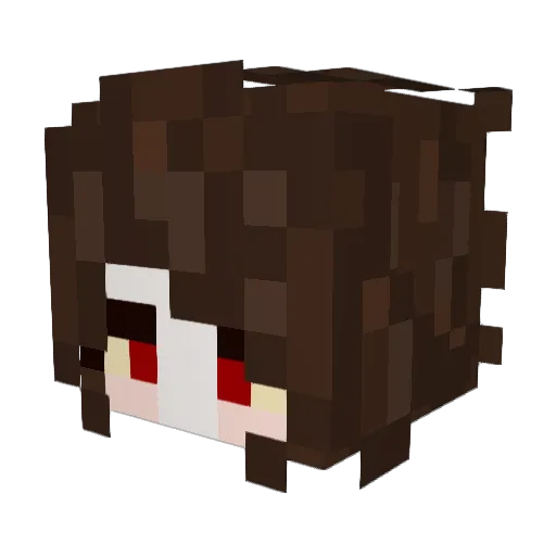cutref Minecraft avatar head, 3D render