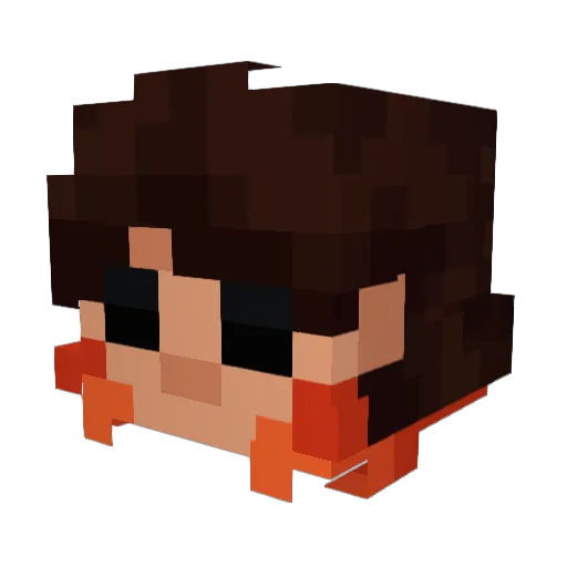 cutt8068 Minecraft avatar head, 3D render