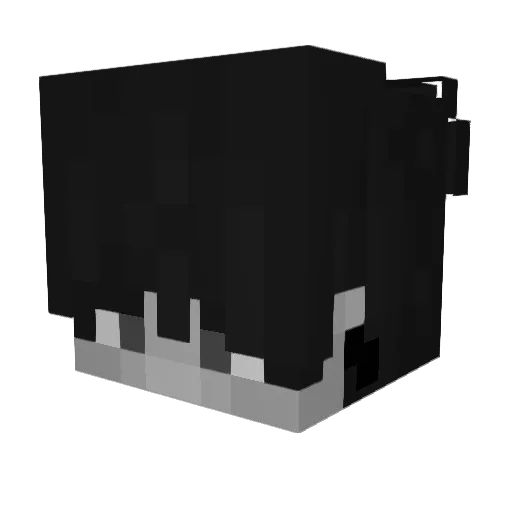 cuuq Minecraft avatar head, 3D render