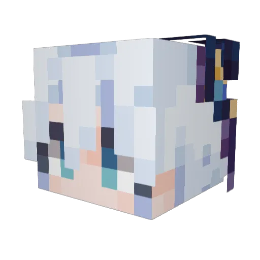 cuvelia7 Minecraft avatar head, 3D render