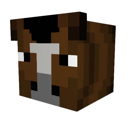 cuvice77 Minecraft avatar head, 3D render