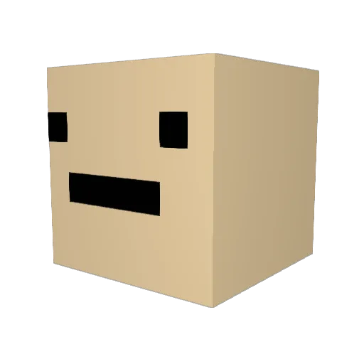 cuwmi Minecraft avatar head, 3D render